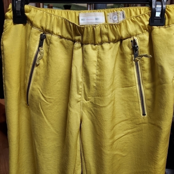 Anthropologie Hei Hei Harper Yellow Ankle pants rn#66170 - Picture 9 of 12